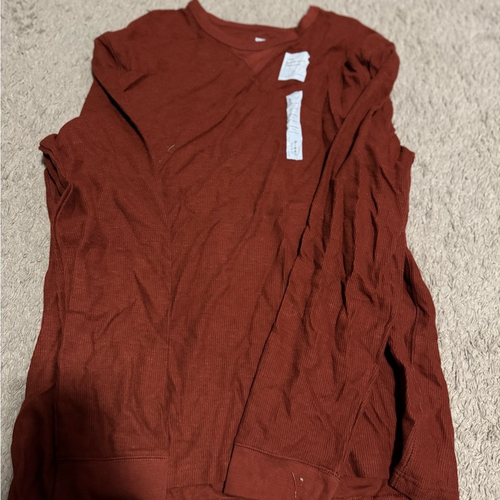 Men’s Rust Long Sleeve Thermal Top